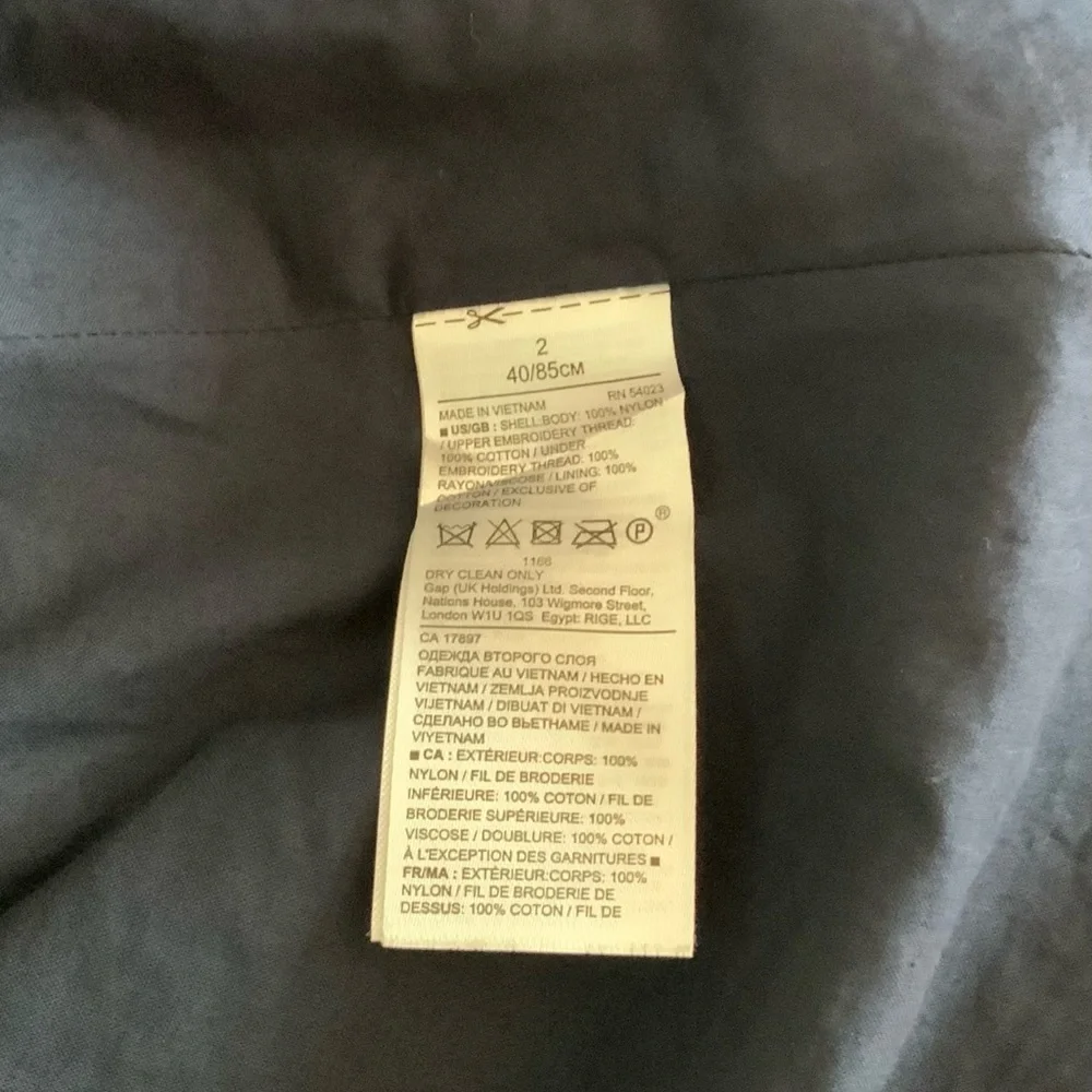 BANANA REPUBLIC Navy blue Embroidered/Knit  Size 2 - Picture 7 of 7